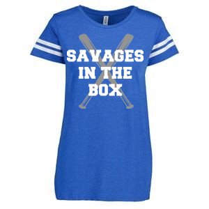 Savages In The Box Baseball Bats Enza Ladies Jersey Football T-Shirt