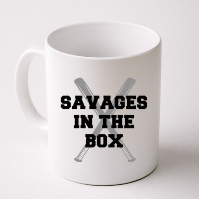 Savages In The Box Baseball Bats Coffee Mug