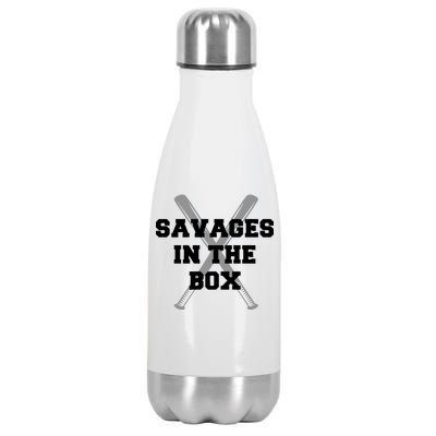 Savages In The Box Baseball Bats Stainless Steel Insulated Water Bottle