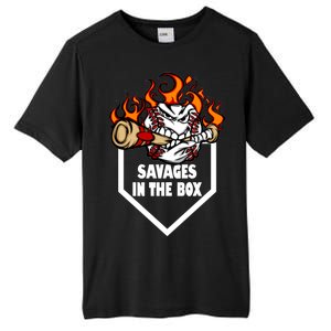 Savages In The Box Baseball Graphic Tall Fusion ChromaSoft Performance T-Shirt