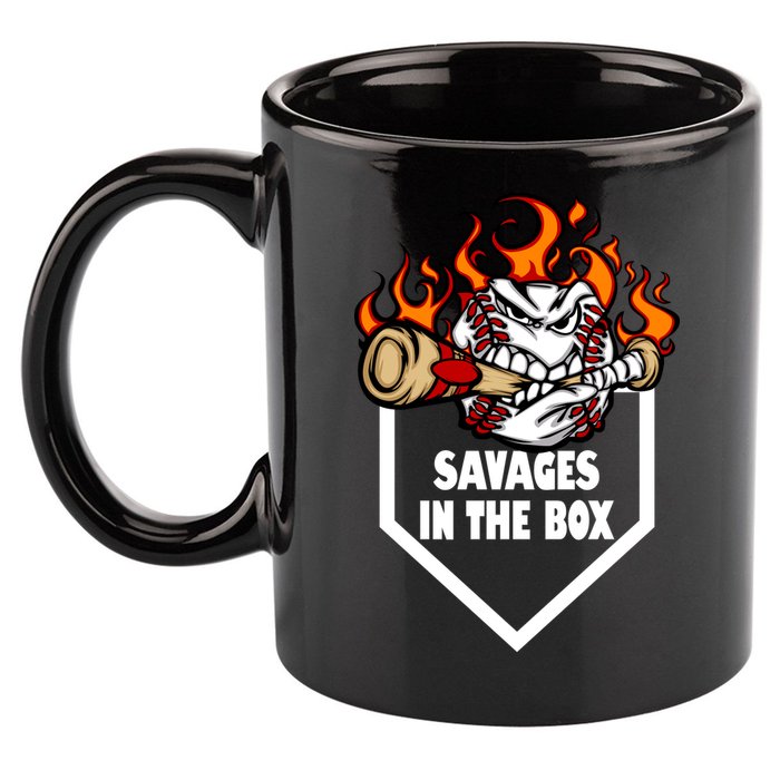 Savages In The Box Baseball Graphic 11oz C Handle Ceramic Mug