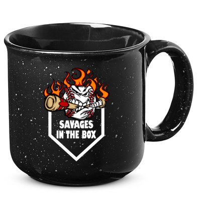 Savages In The Box Baseball Graphic 15oz Campfire Ceramic Mug