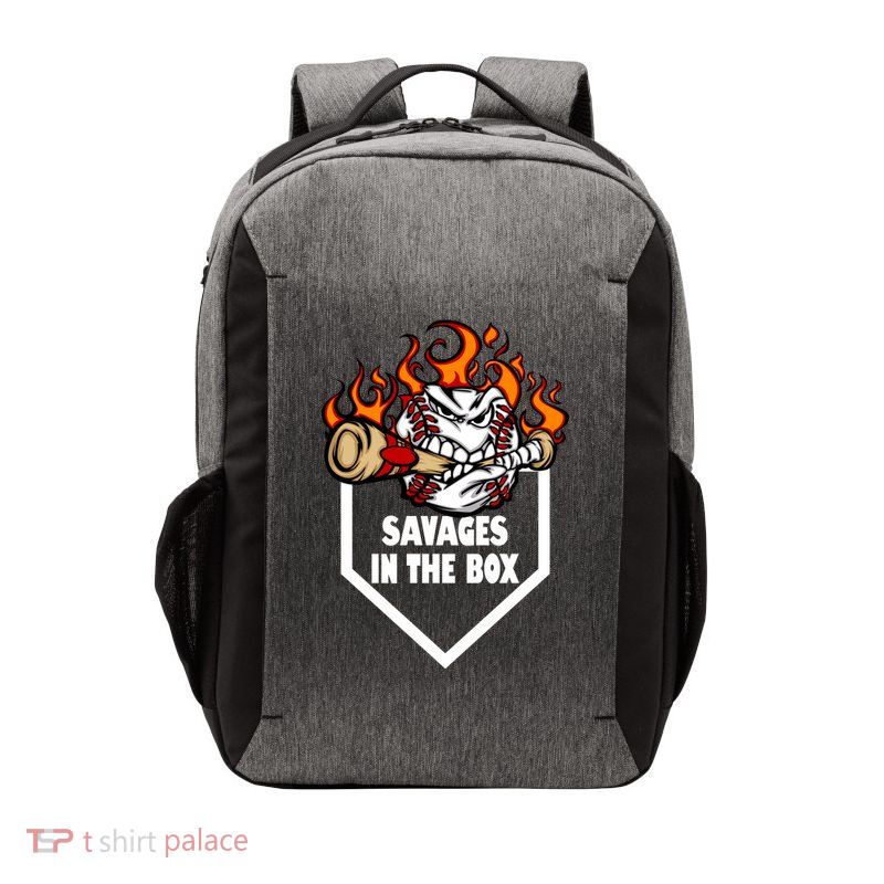 Savages In The Box Baseball Graphic Vector Backpack