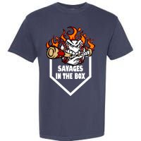 Savages In The Box Baseball Graphic Garment-Dyed Heavyweight T-Shirt