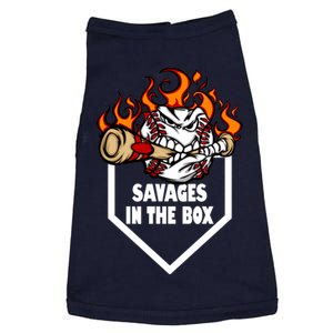 Savages In The Box Baseball Graphic Doggie Tank