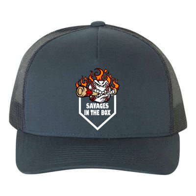 Savages In The Box Baseball Graphic Yupoong Adult 5-Panel Trucker Hat