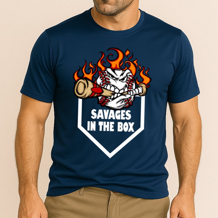 Savages In The Box Baseball Graphic Performance Shirt