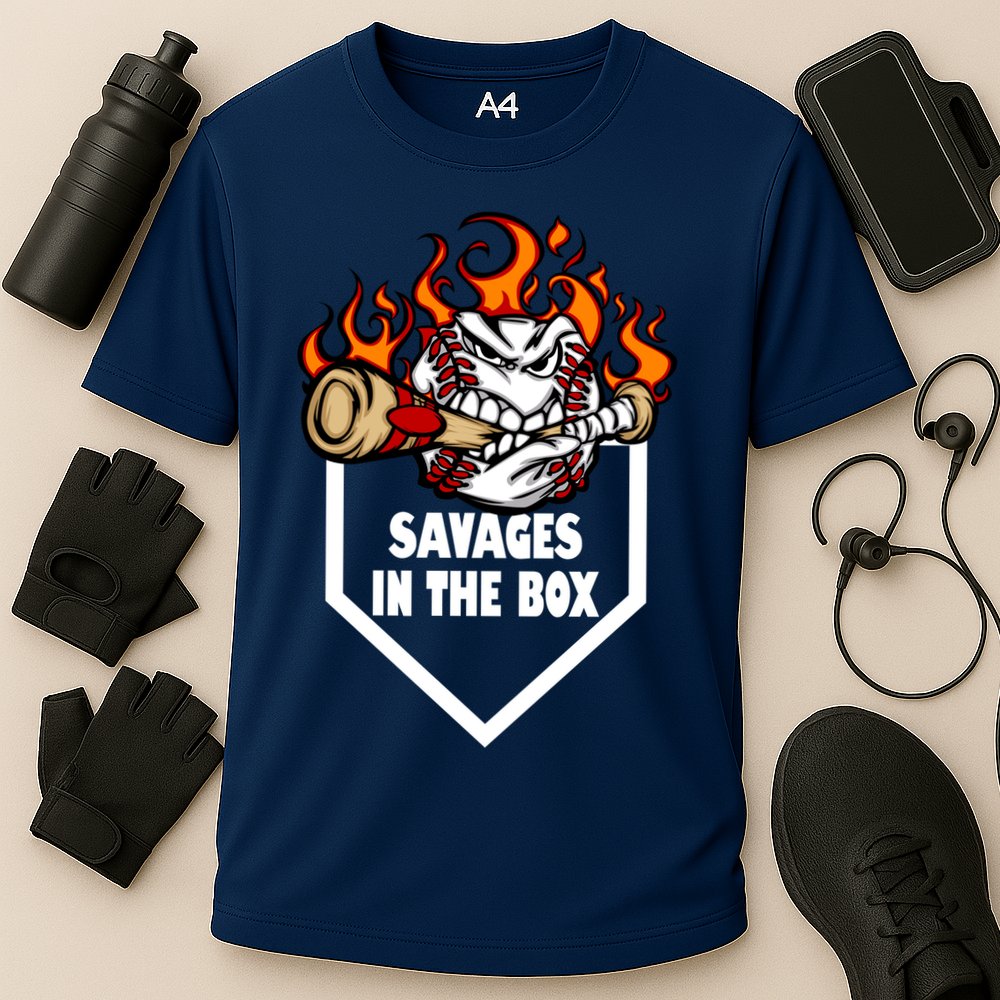 Savages In The Box Baseball Graphic Performance Shirt