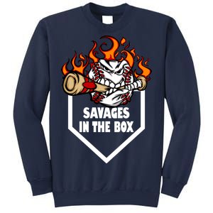 Savages In The Box Baseball Graphic Sweatshirt