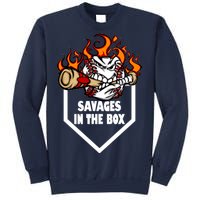 Savages In The Box Baseball Graphic Sweatshirt