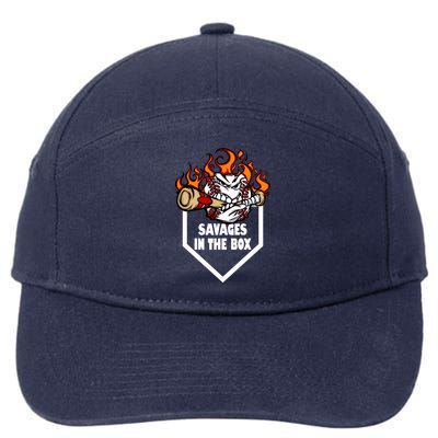 Savages In The Box Baseball Graphic 7-Panel Snapback Hat