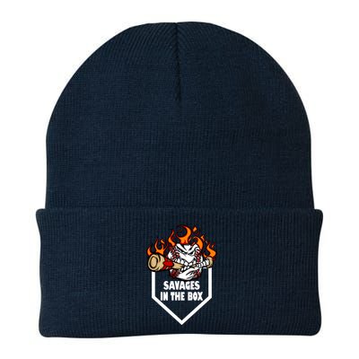 Savages In The Box Baseball Graphic Beanie