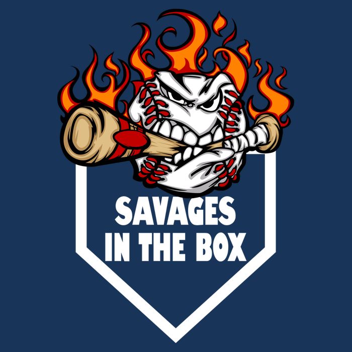 Savages In The Box Baseball Graphic Drawstring Bag