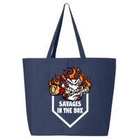 Savages In The Box Baseball Graphic 25L Jumbo Tote