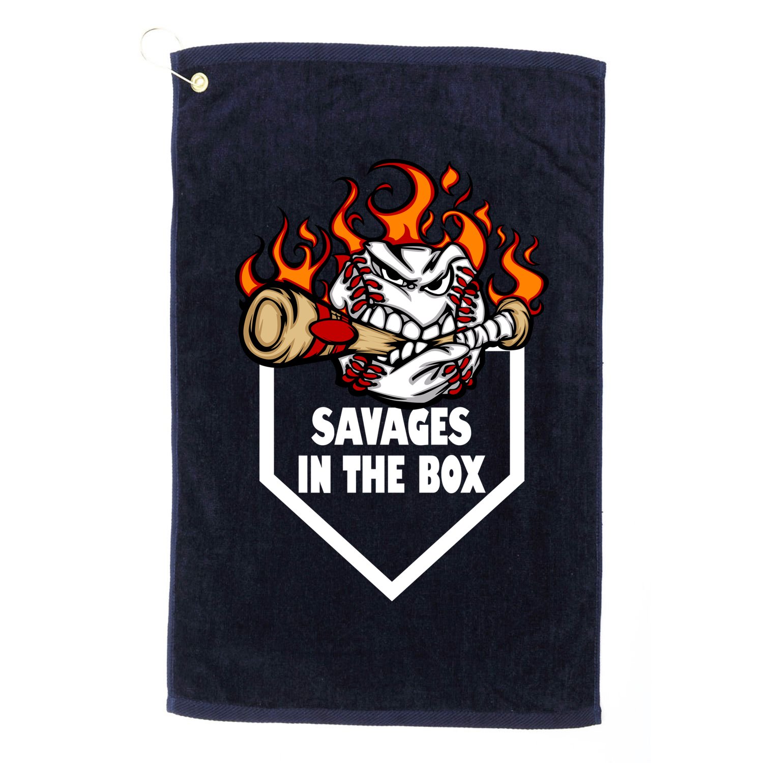 Savages In The Box Baseball Graphic Golf Towel