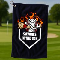 Savages In The Box Baseball Graphic Golf Towel