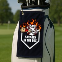 Savages In The Box Baseball Graphic Golf Towel