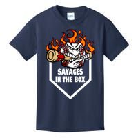 Savages In The Box Baseball Graphic Kids T-Shirt
