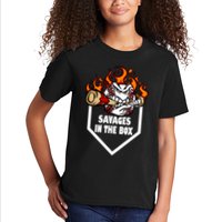 Savages In The Box Baseball Graphic Kids T-Shirt