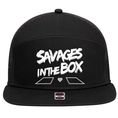 Savages in The Box New York baseball 7 Panel Mesh Trucker Snapback Hat