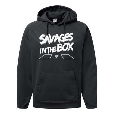 Savages in The Box New York baseball Performance Fleece Hoodie