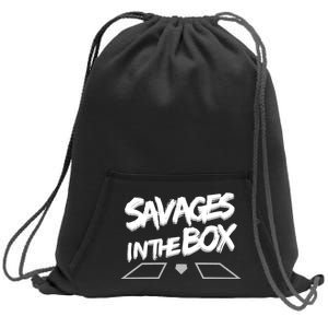 Savages in The Box New York baseball Sweatshirt Cinch Pack Bag