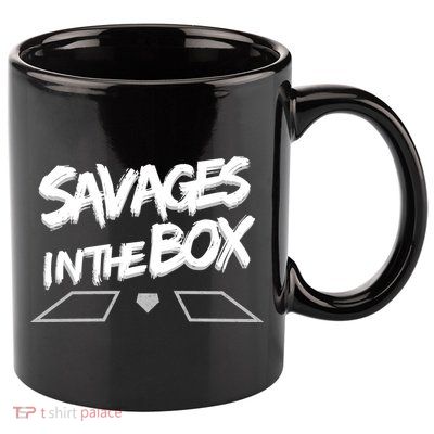 Savages in The Box New York baseball 11oz C Handle Ceramic Mug