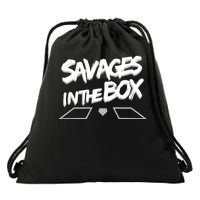 Savages in The Box New York baseball Drawstring Bag