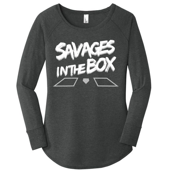 Savages in The Box New York baseball Women's Perfect Tri Tunic Long Sleeve Shirt