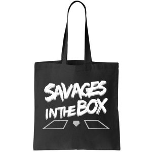 Savages in The Box New York baseball Tote Bag