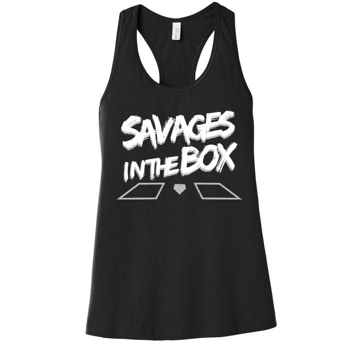 Savages in The Box New York baseball Women's Racerback Tank