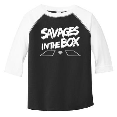 Savages in The Box New York baseball Toddler Fine Jersey T-Shirt