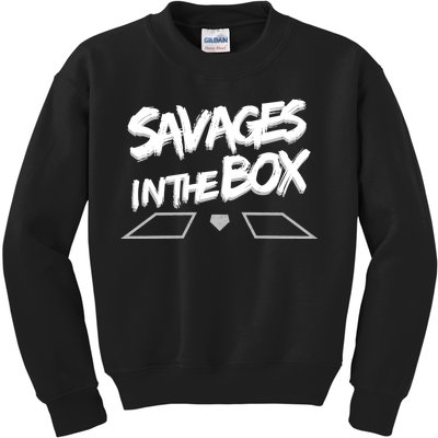 Savages in The Box New York baseball Kids Sweatshirt