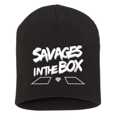 Savages in The Box New York baseball Short Acrylic Beanie