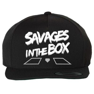 Savages in The Box New York baseball Wool Snapback Cap