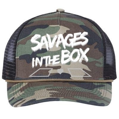 Savages in The Box New York baseball Retro Rope Trucker Hat Cap