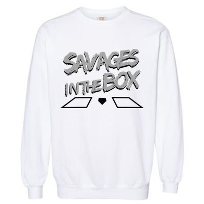Savages in The Box New York baseball Garment-Dyed Sweatshirt