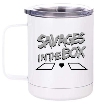 Savages in The Box New York baseball 12 oz Stainless Steel Tumbler Cup