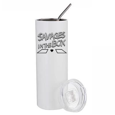 Savages in The Box New York baseball Stainless Steel Tumbler