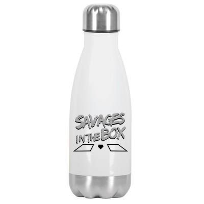 Savages in The Box New York baseball Stainless Steel Insulated Water Bottle