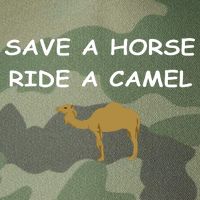 Save A Horse Ride A Camel Funny Legacy Tie Dye Trucker Hat