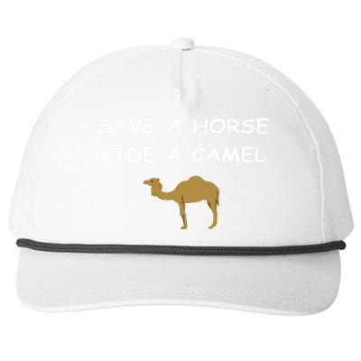 Save A Horse Ride A Camel Funny Snapback Five-Panel Rope Hat