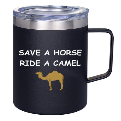 Save A Horse Ride A Camel Funny 12oz Stainless Steel Coffee Mug