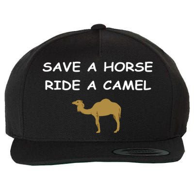 Save A Horse Ride A Camel Funny Wool Snapback Cap