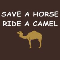 Save A Horse Ride A Camel Funny Full-Length Apron With Pockets