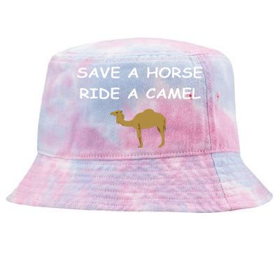 Save A Horse Ride A Camel Funny Tie-Dyed Bucket Hat