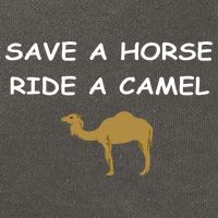 Save A Horse Ride A Camel Funny Cotton Canvas Backpack