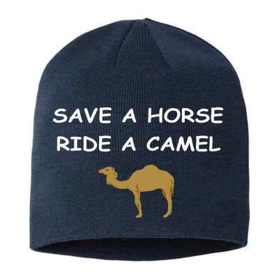 Save A Horse Ride A Camel Funny Sustainable Beanie