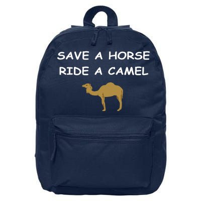 Save A Horse Ride A Camel Funny 16 in Basic Backpack