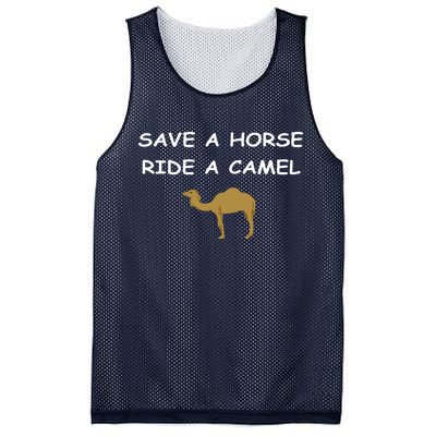 Save A Horse Ride A Camel Funny Mesh Reversible Basketball Jersey Tank